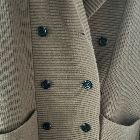 Ann Taylor Camel Sweater Jacket Size Medium - Picture 3 of 5
